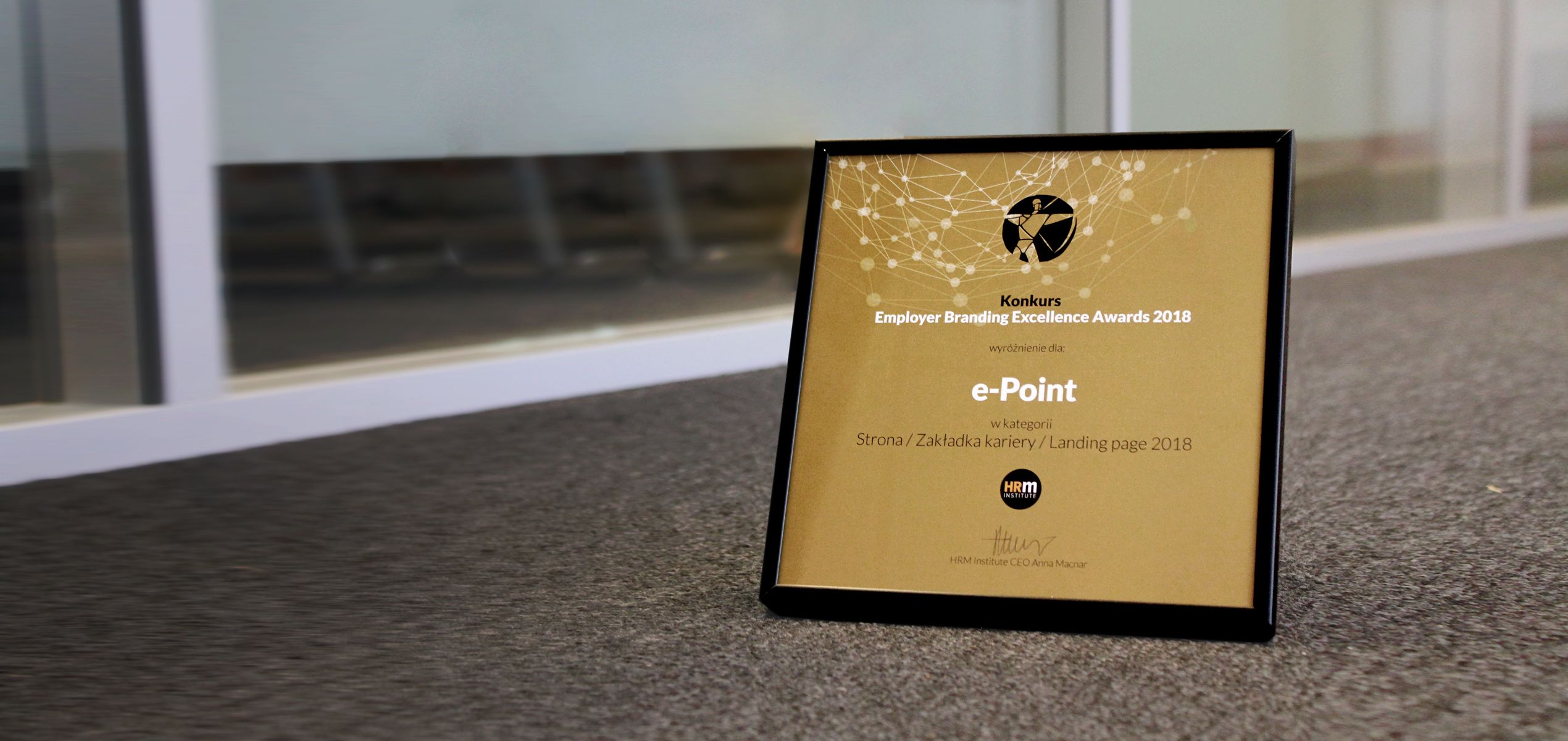 Award for e-point in the Employer Branding Excellence Awards | e-point SA